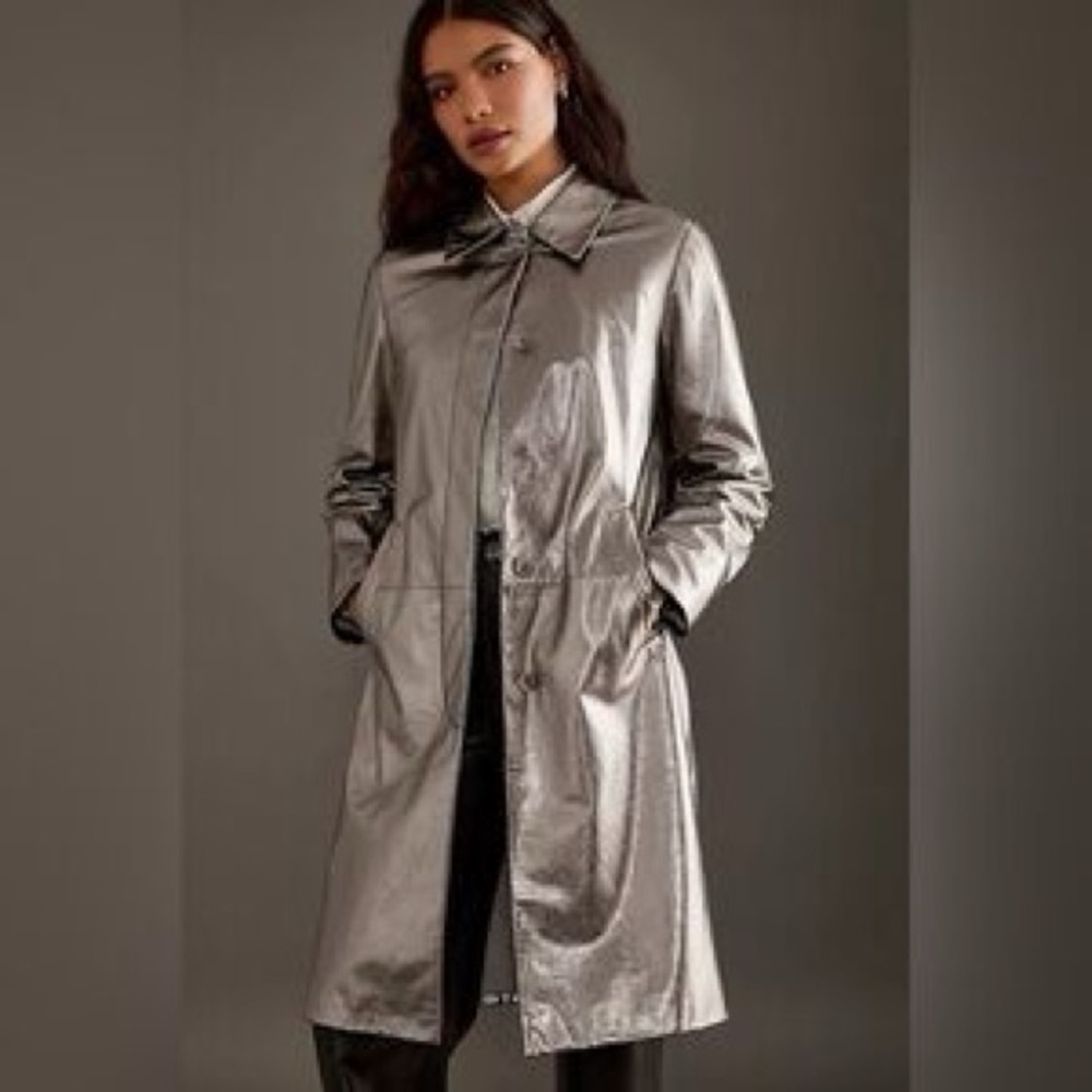 Bern & Mort Trench Coat | Metallic  | Women's Size 12